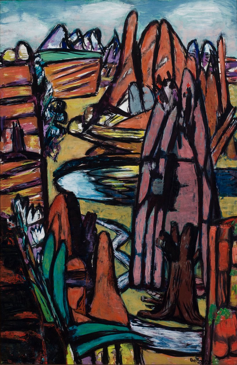Boulder – Stenigt landskap av Max Beckmann