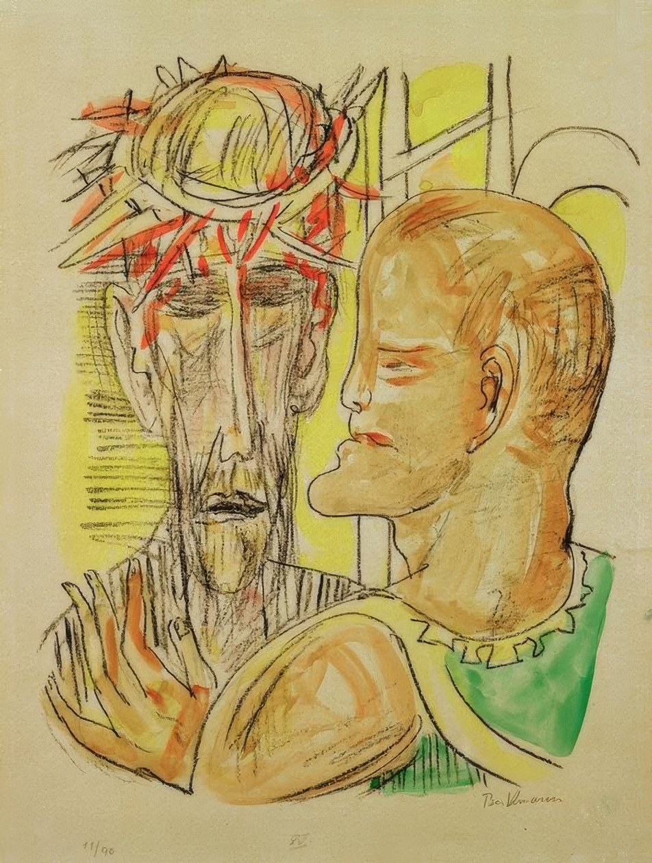 Kristus och Pilatus av Max Beckmann