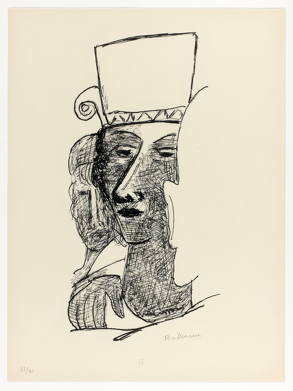 Dansande par, tallrik sju från Day and Dream av Max Beckmann
