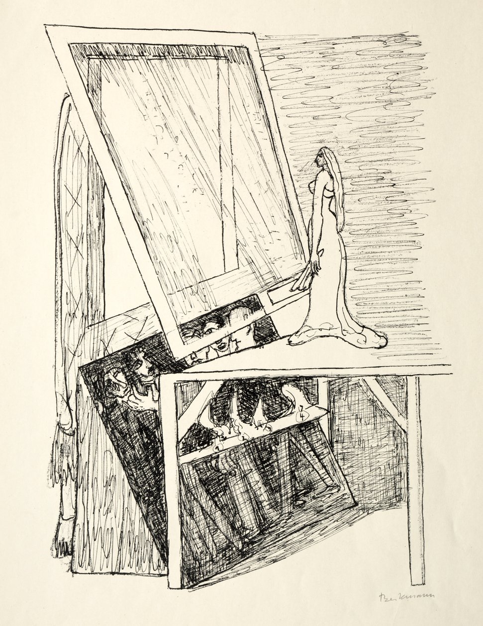 Dag och dröm: Magic Mirror av Max Beckmann