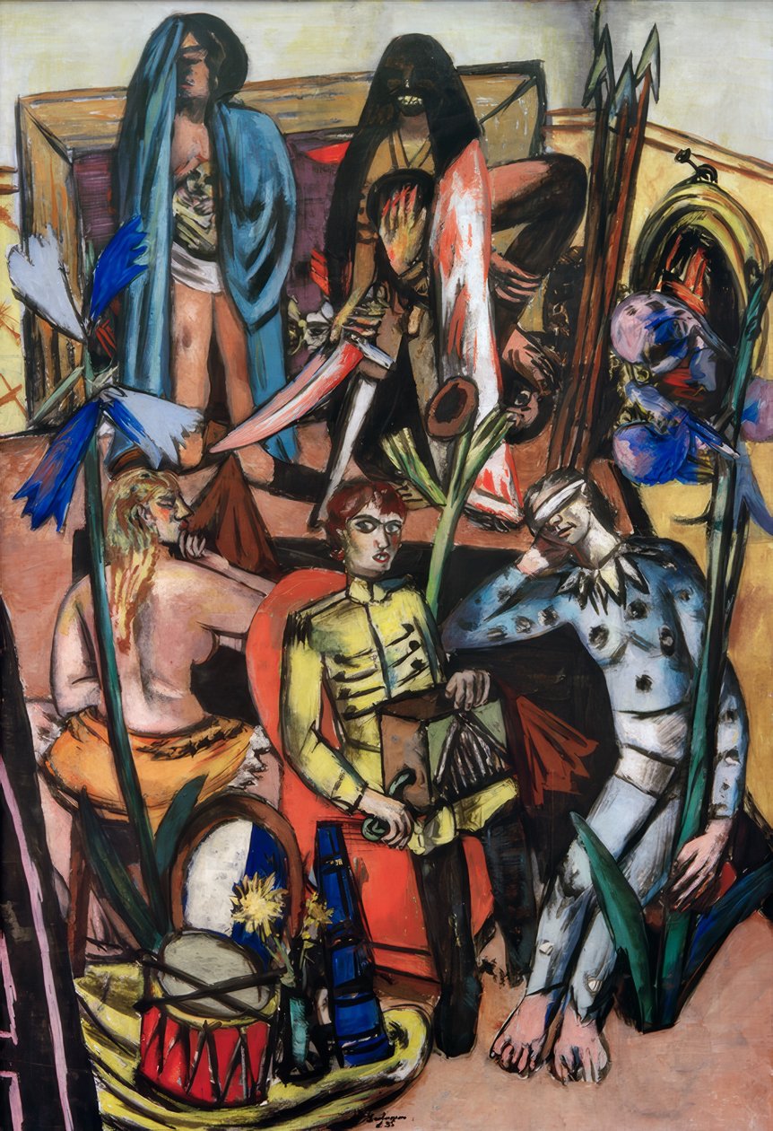 The Leiermann (Das Lebenslied) av Max Beckmann