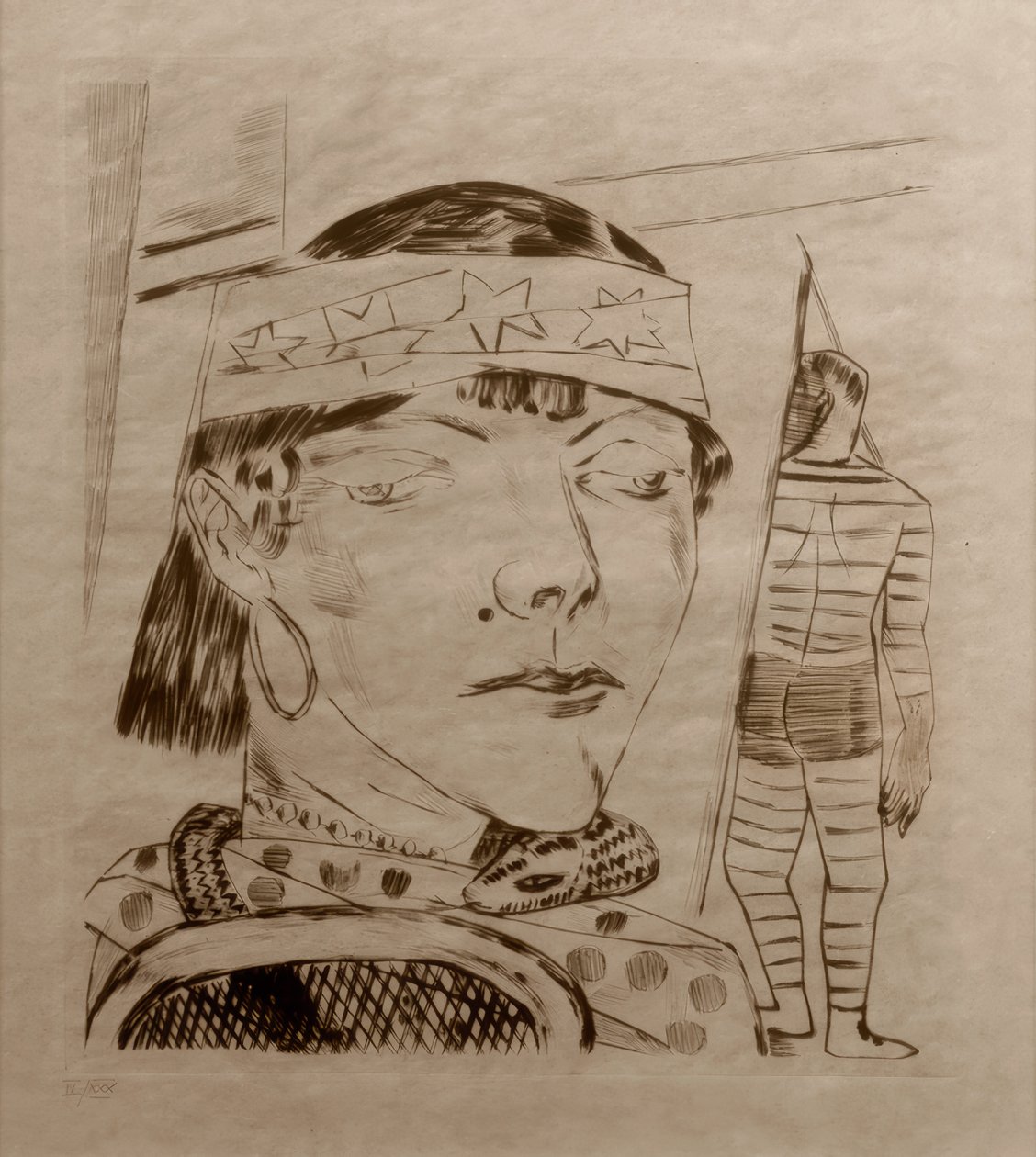 Ormdamen av Max Beckmann