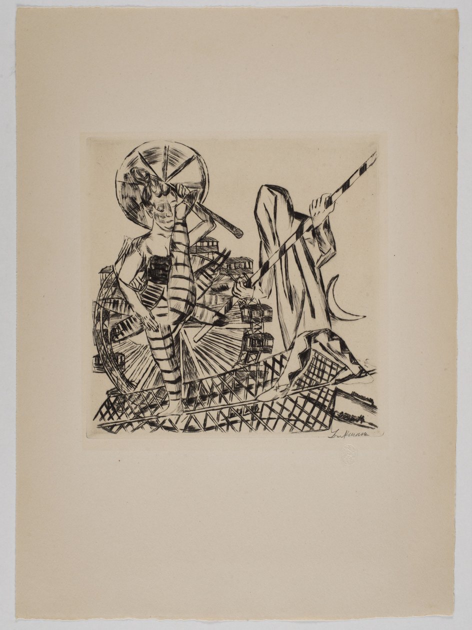 Lindansarna av Max Beckmann