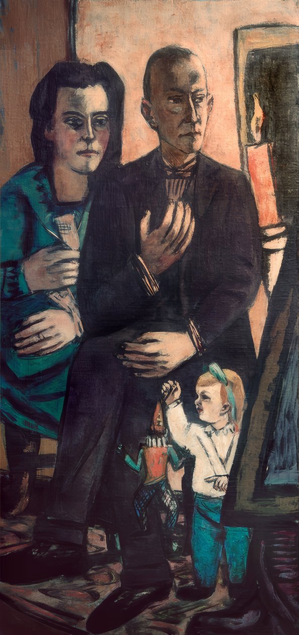 Familjeporträtt Lütjens av Max Beckmann