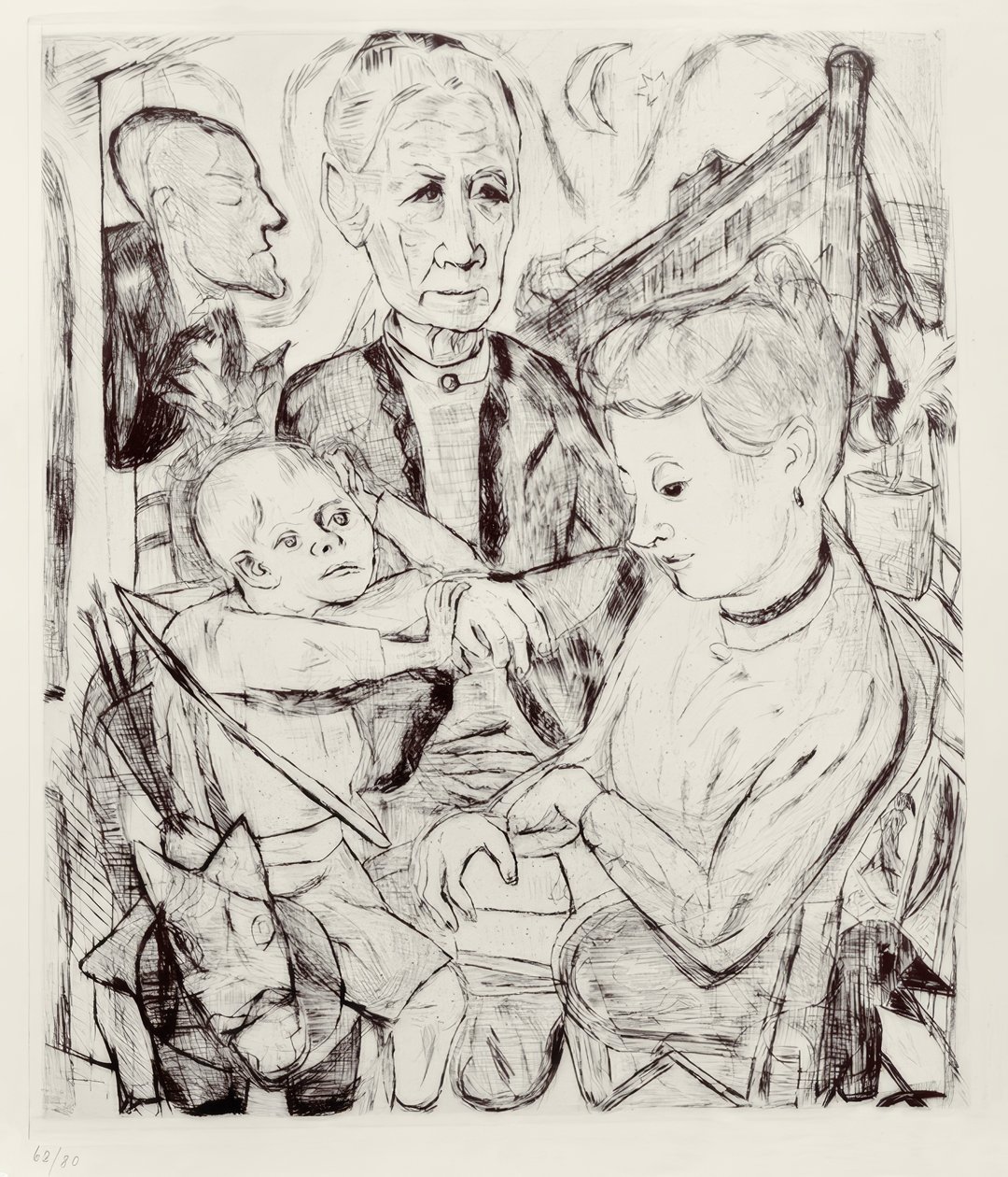 Familjens scen av Max Beckmann