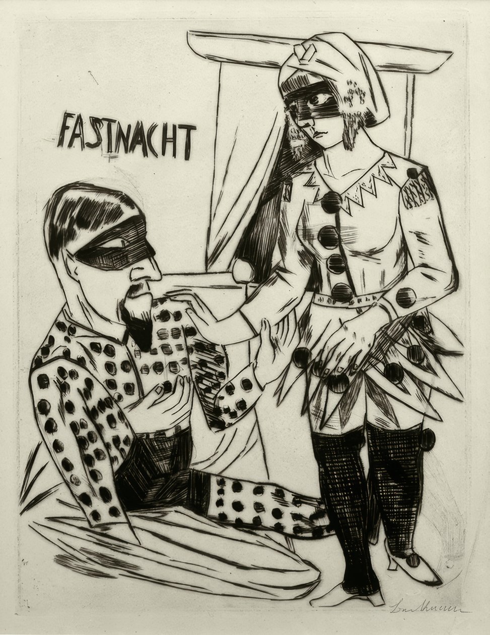 Mardi Gras av Max Beckmann