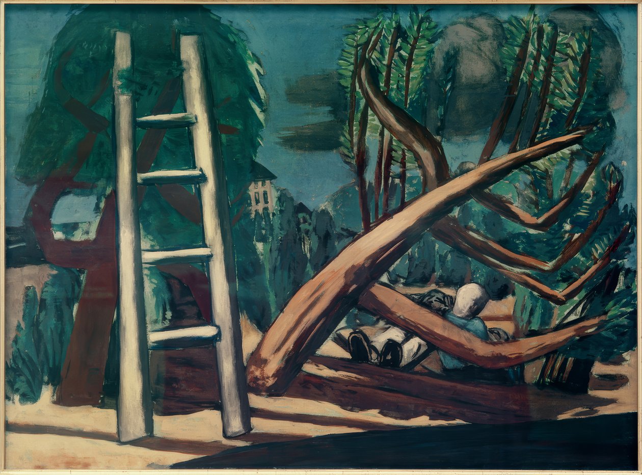Stort åskväder landskap av Max Beckmann