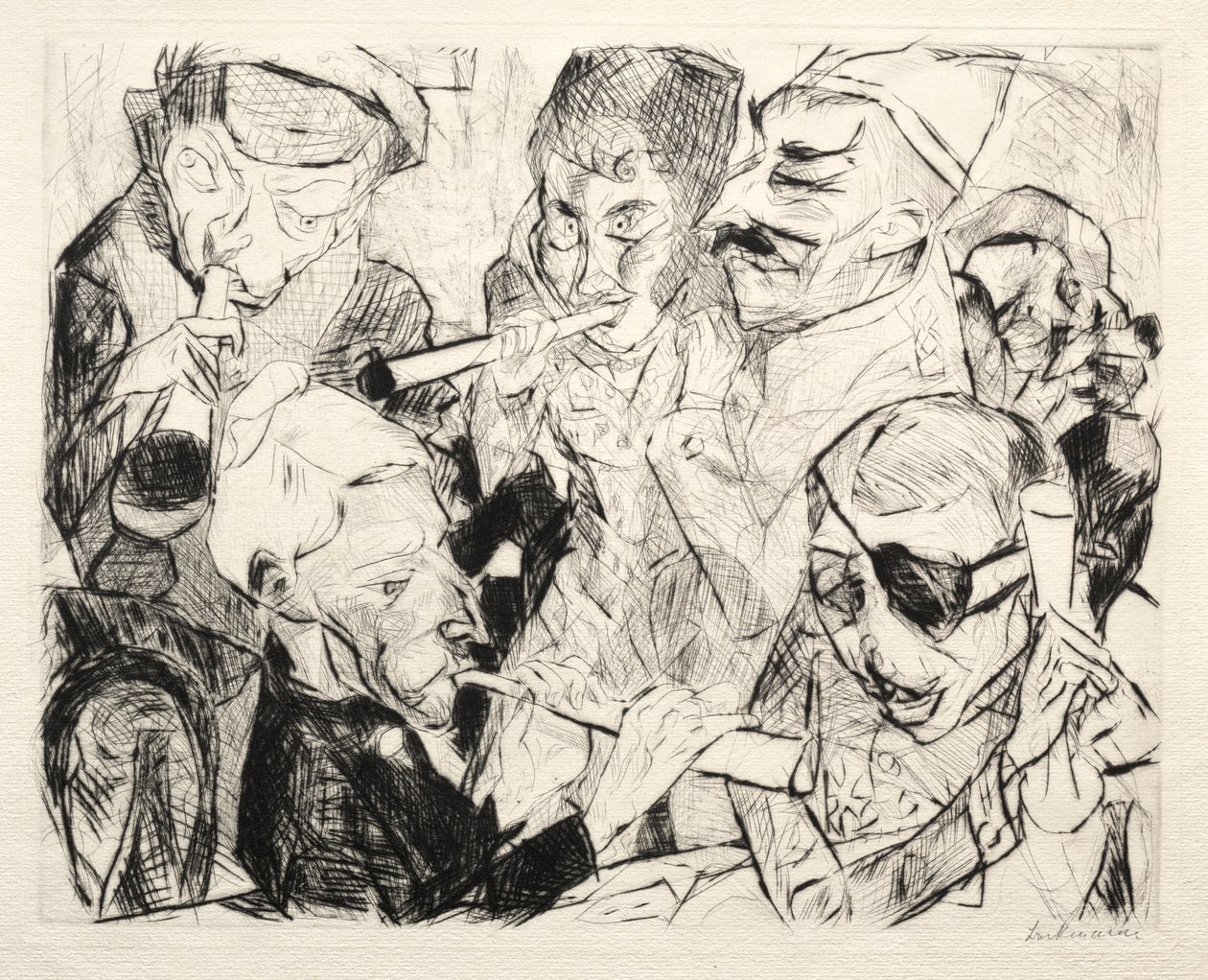 Gott nytt år 1917 av Max Beckmann