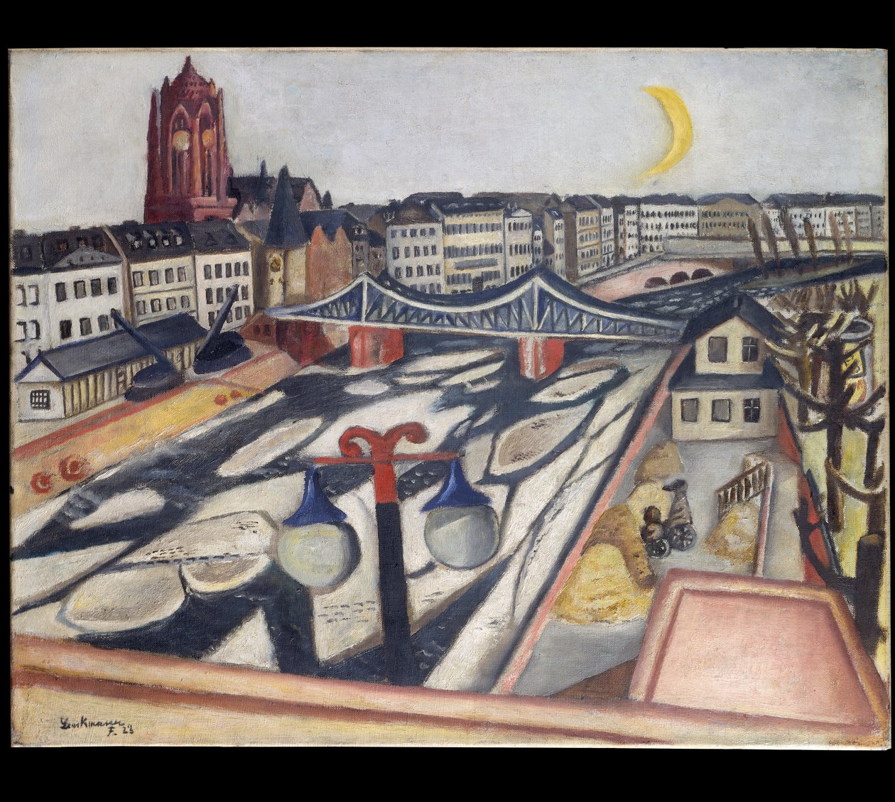 Is på floden av Max Beckmann