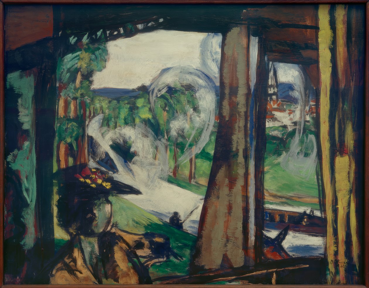 På järnvägen (norra Frankrike) av Max Beckmann