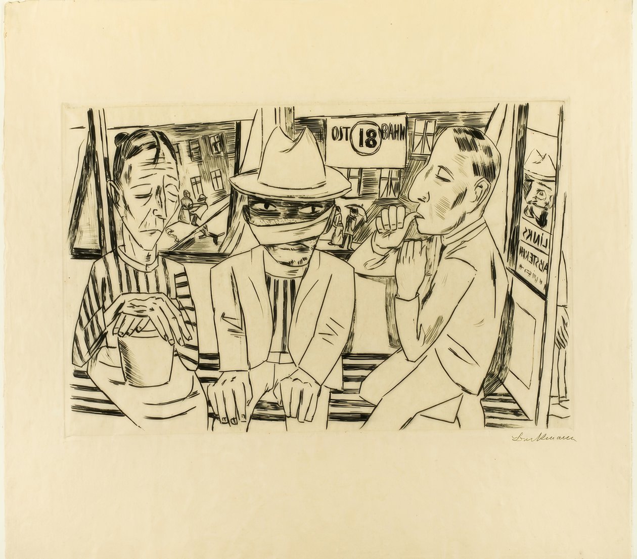 I spårvagnen av Max Beckmann