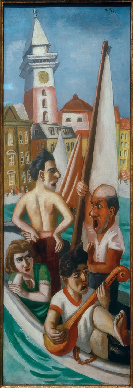 Italiensk fantasi av Max Beckmann