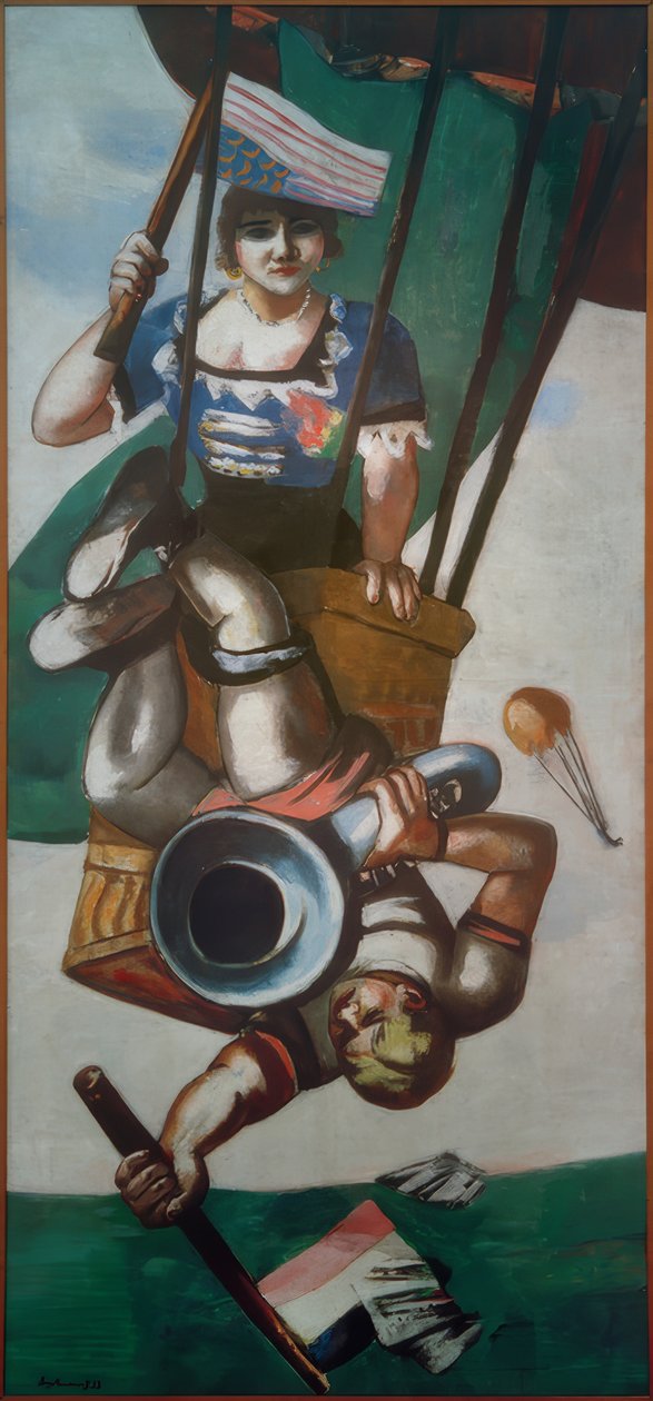 Aerialists av Max Beckmann