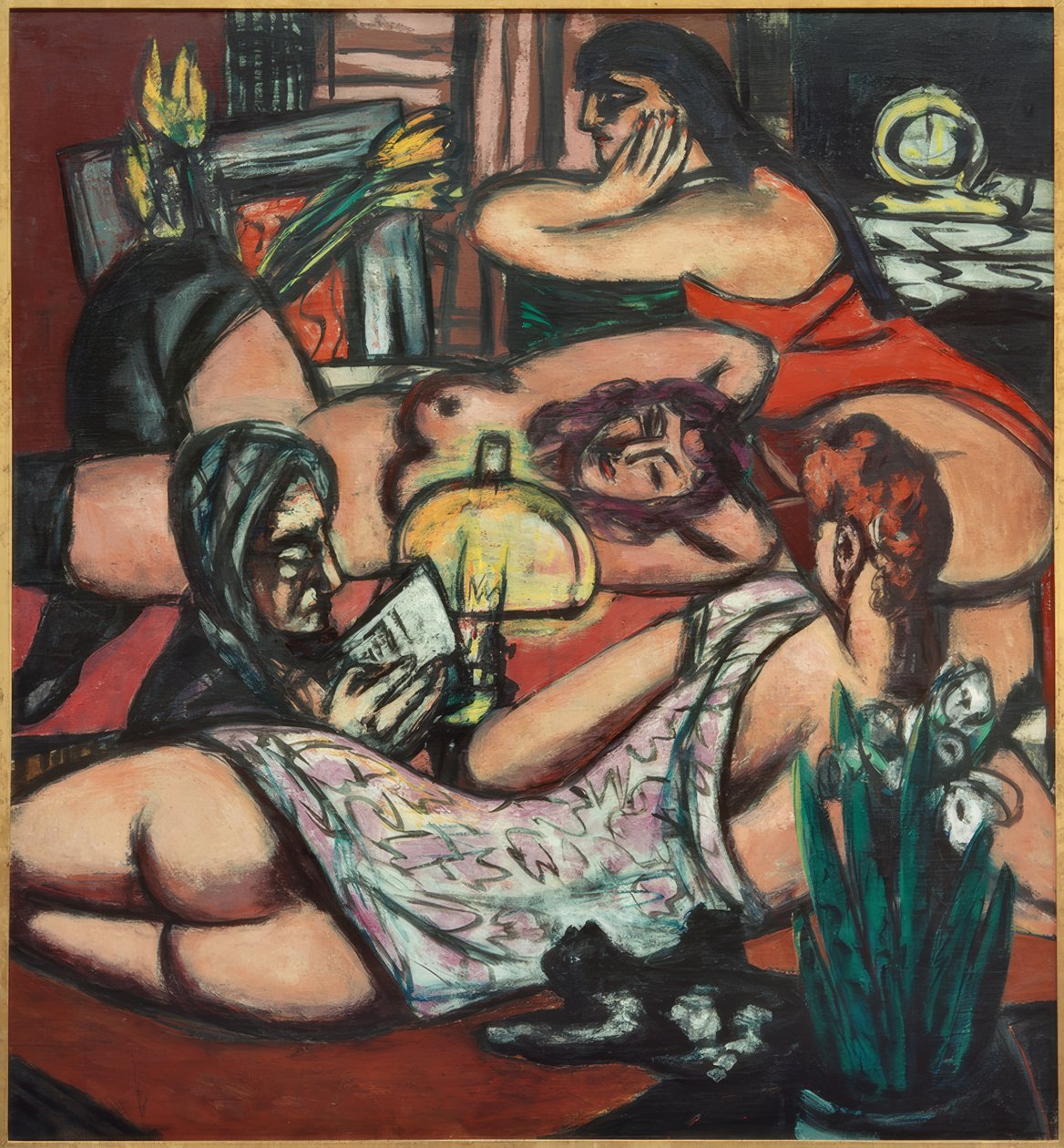 Flickrum (siesta) av Max Beckmann