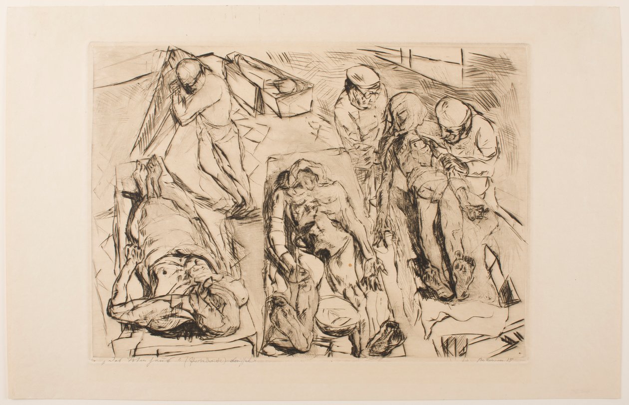 Bårhus av Max Beckmann