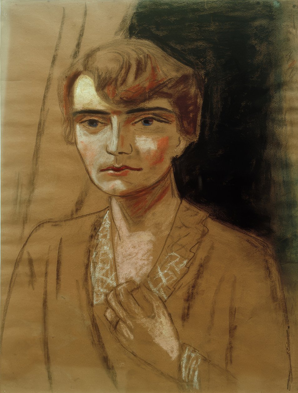 Porträtt av Naïla av Max Beckmann
