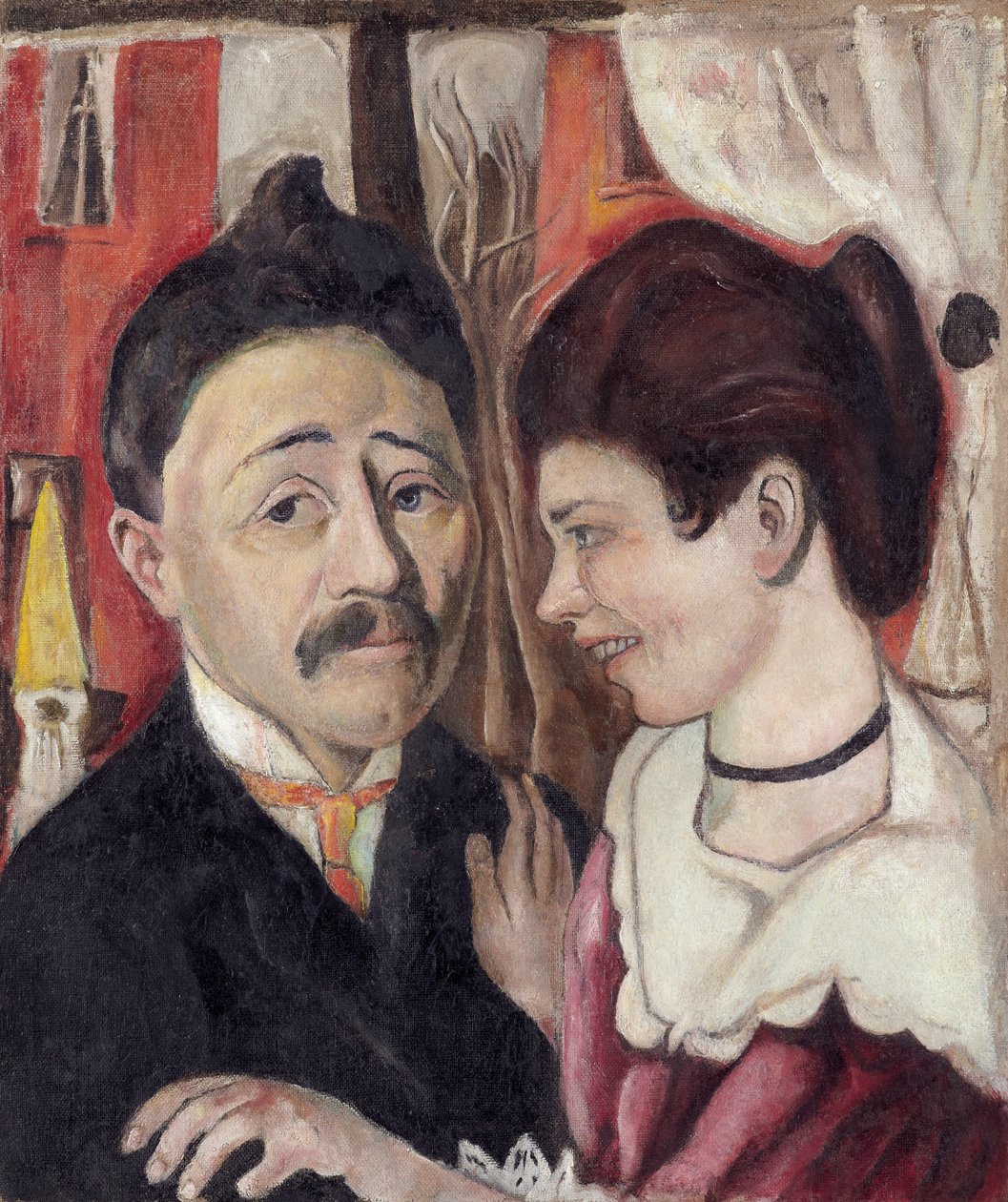 Porträtt av paret Carl av Max Beckmann