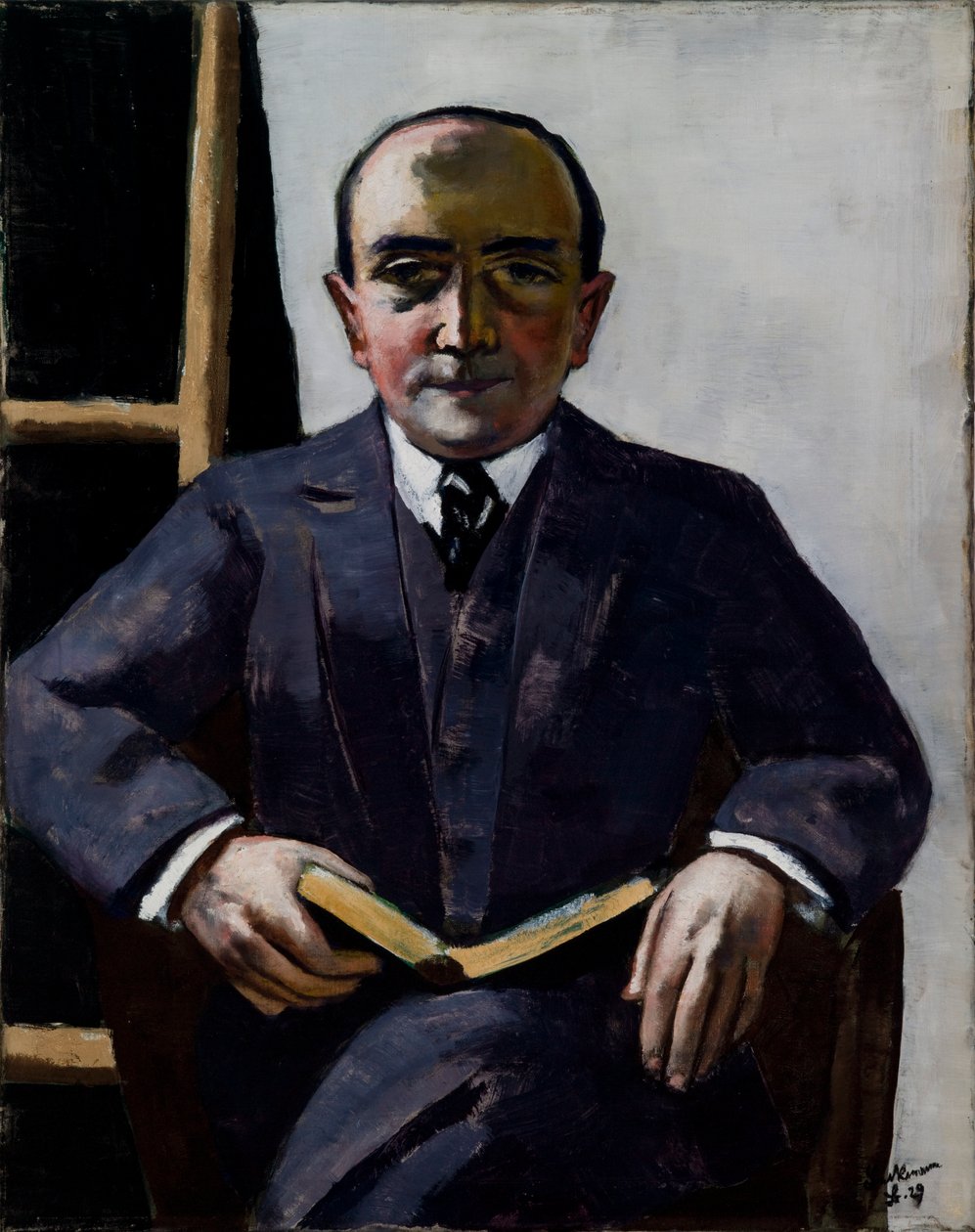 Porträtt av Curt Glaser av Max Beckmann