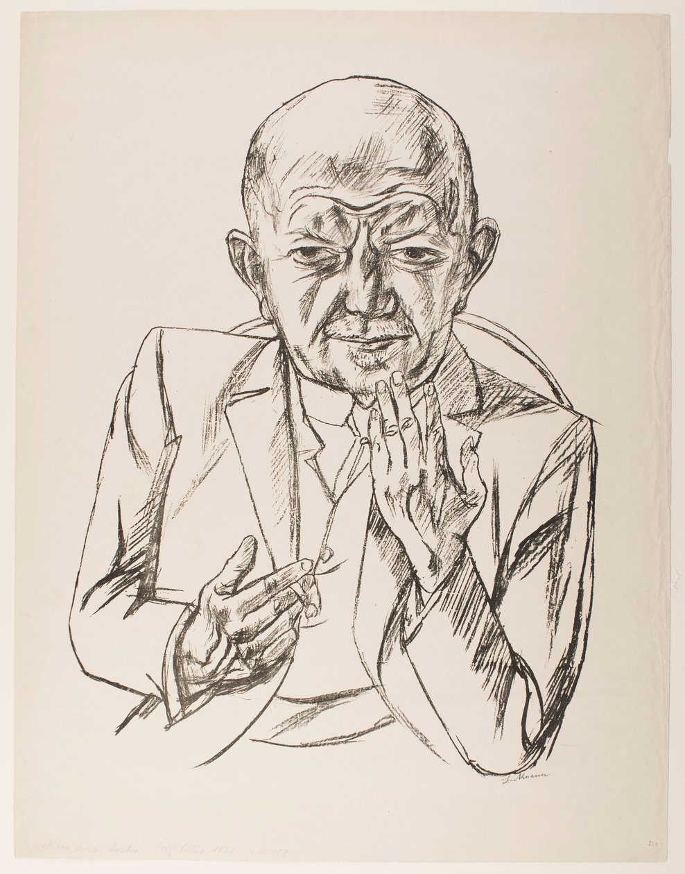 Porträtt av dr Weidner av Max Beckmann