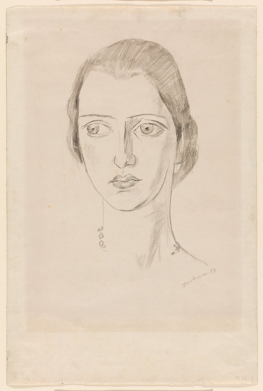 Porträtt av Marie-Louise von Motesiczky av Max Beckmann