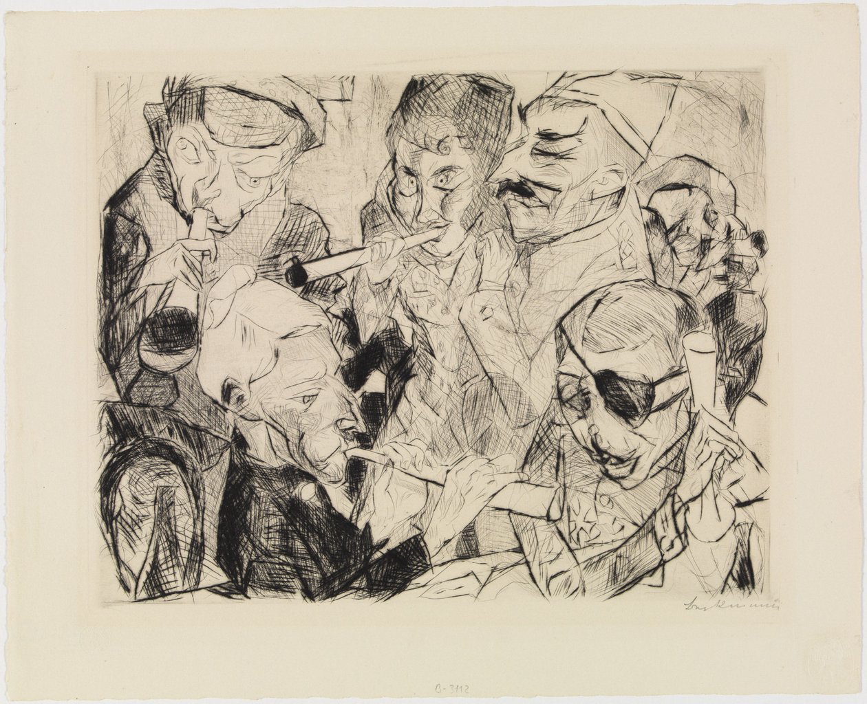 Gott nytt år 1917 av Max Beckmann