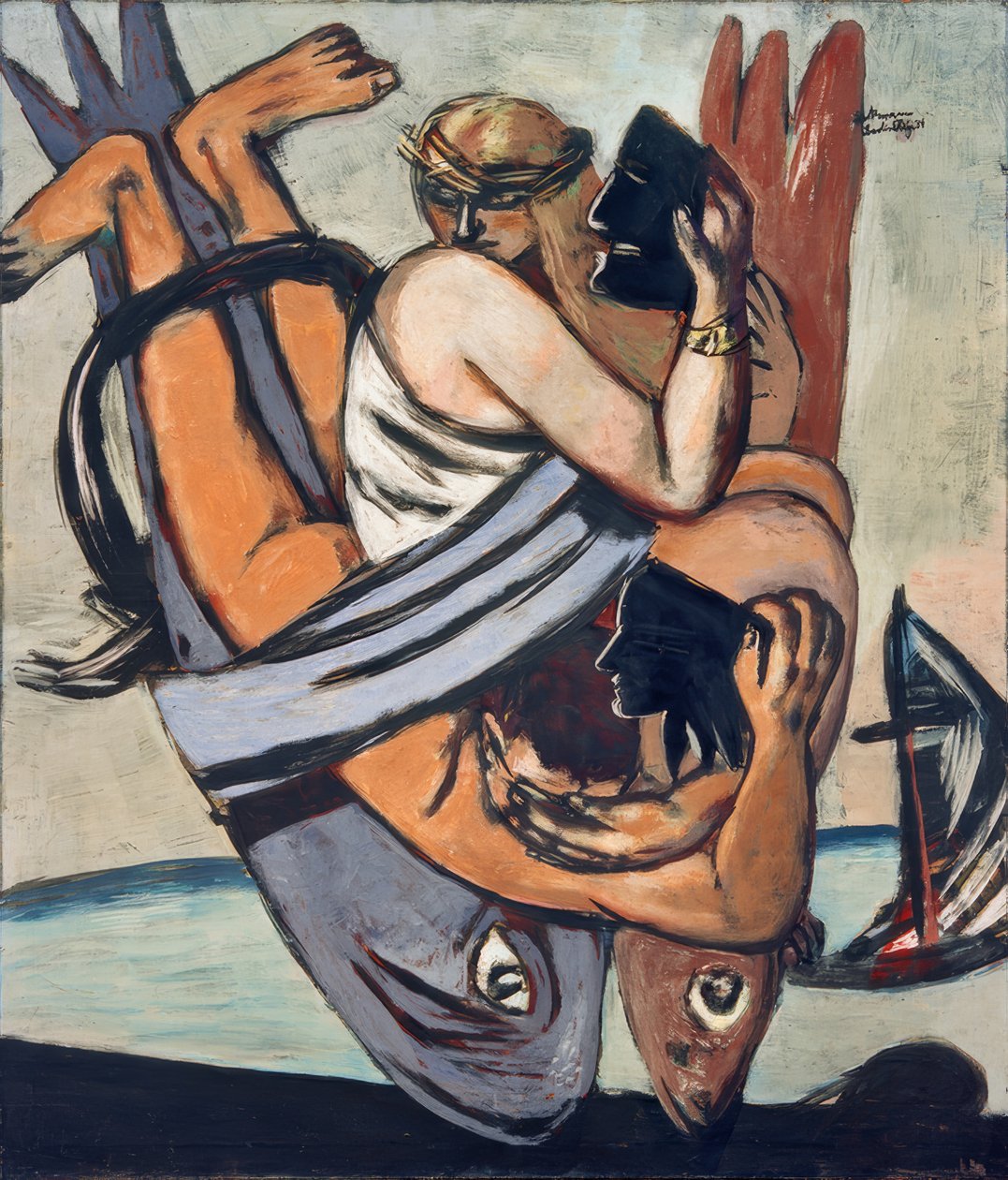 Resa på fisken av Max Beckmann