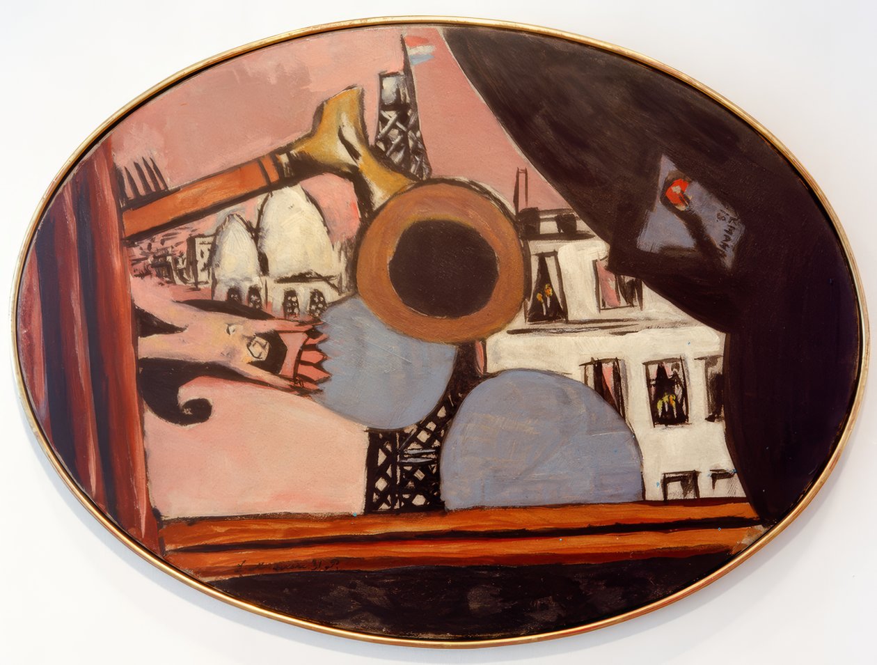 Drömmen om Paris Colette, Eiffelturm av Max Beckmann