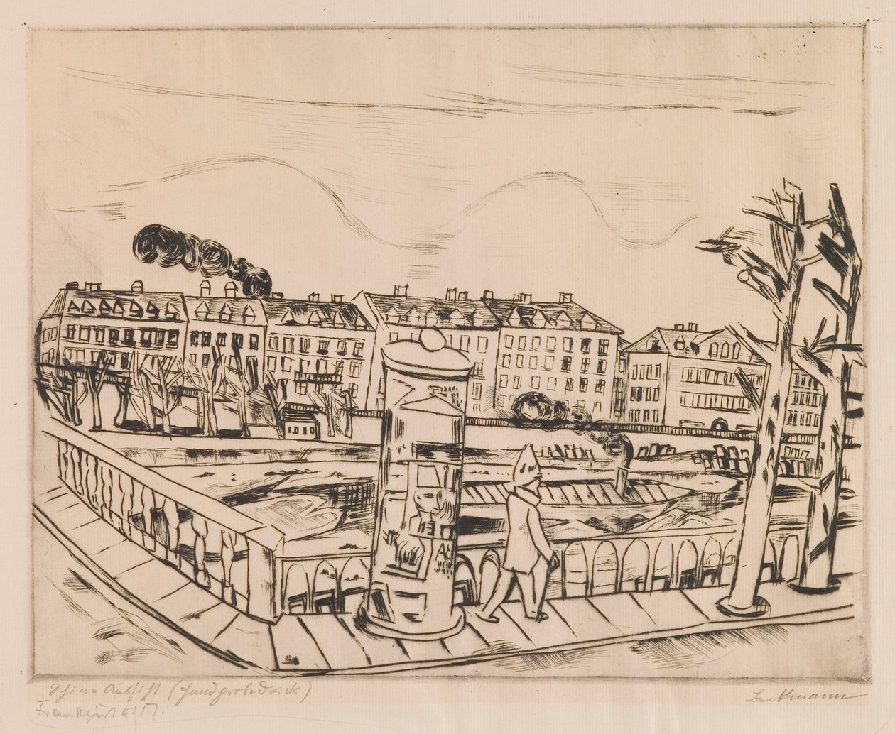Vacker utsikt (vinterlandskap) av Max Beckmann