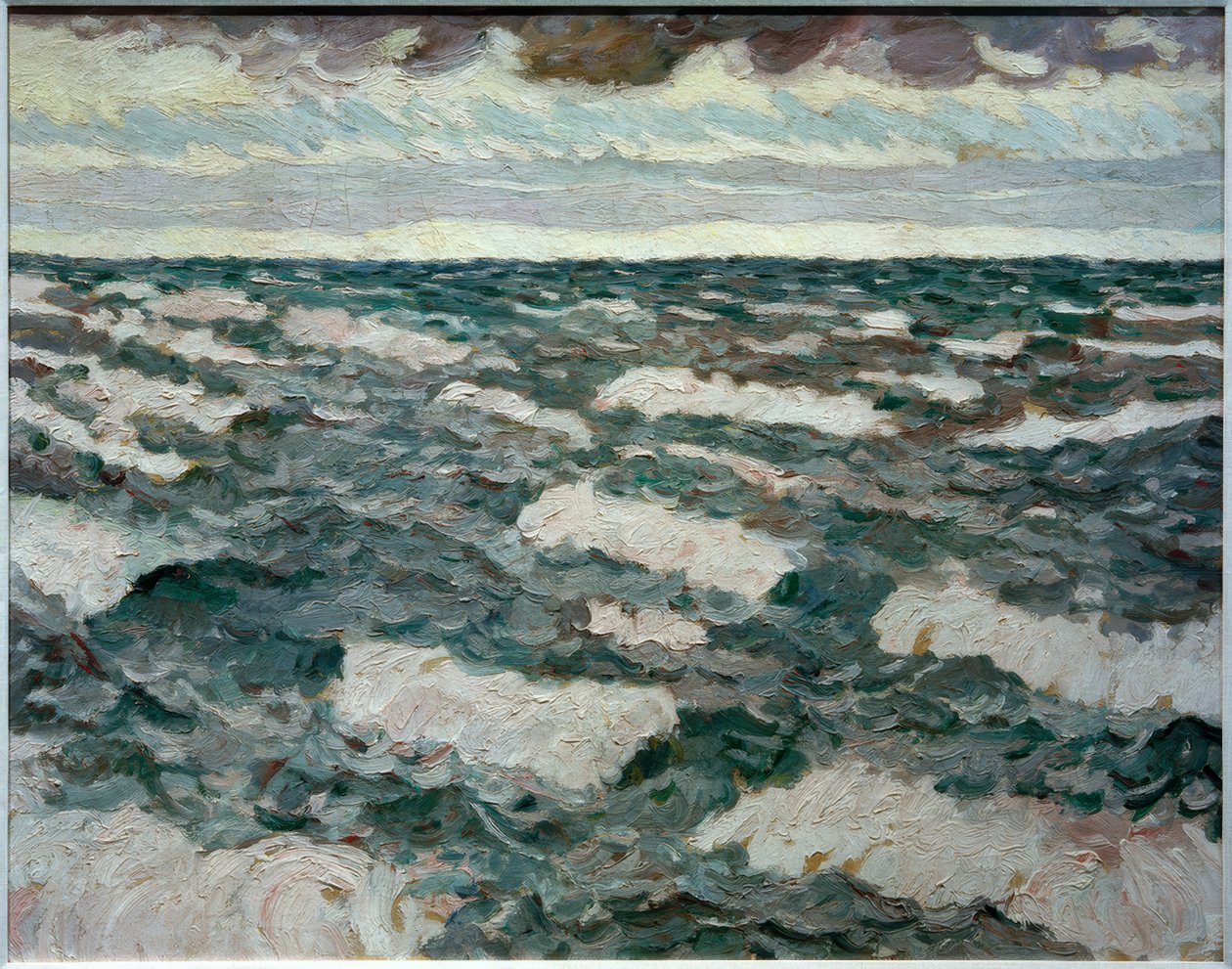 Sjön på kvällen av Max Beckmann