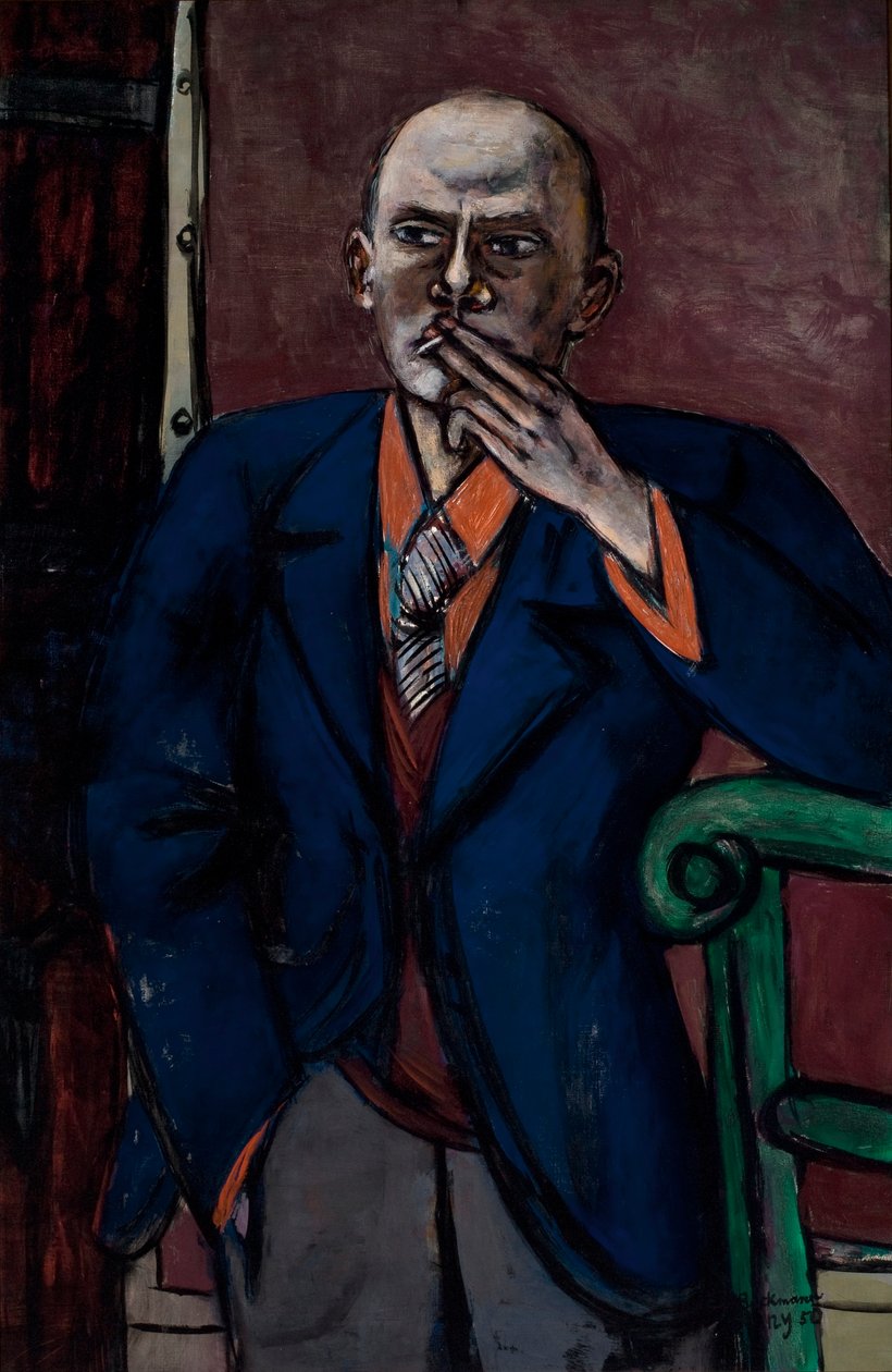 Självporträtt 1950 av Max Beckmann