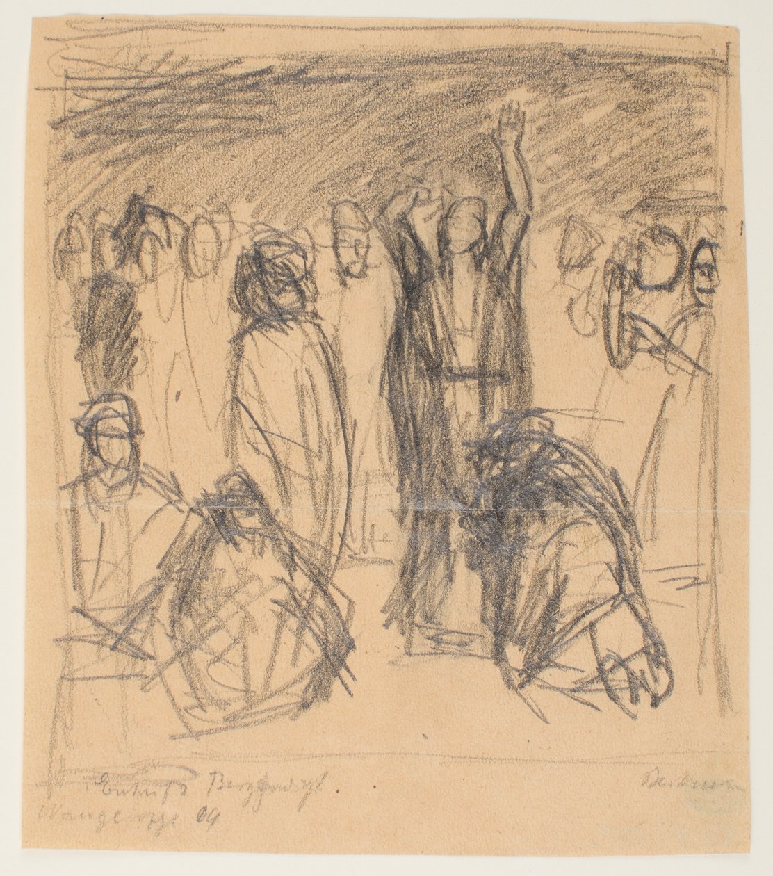 Skiss till bergspredikan av Max Beckmann