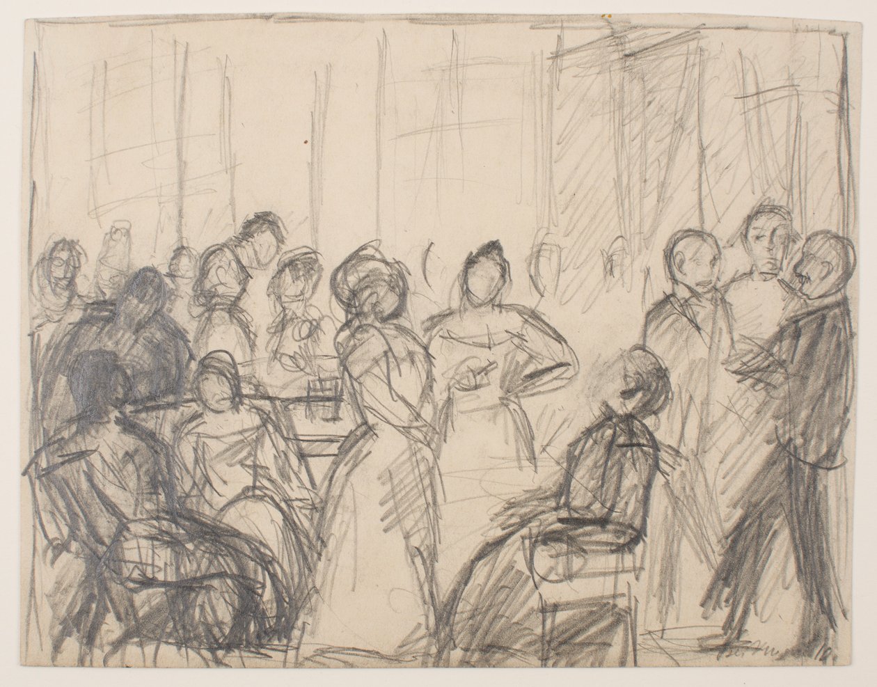 ソサエティ パーティー スウェーデン語のスケッチ av Max Beckmann