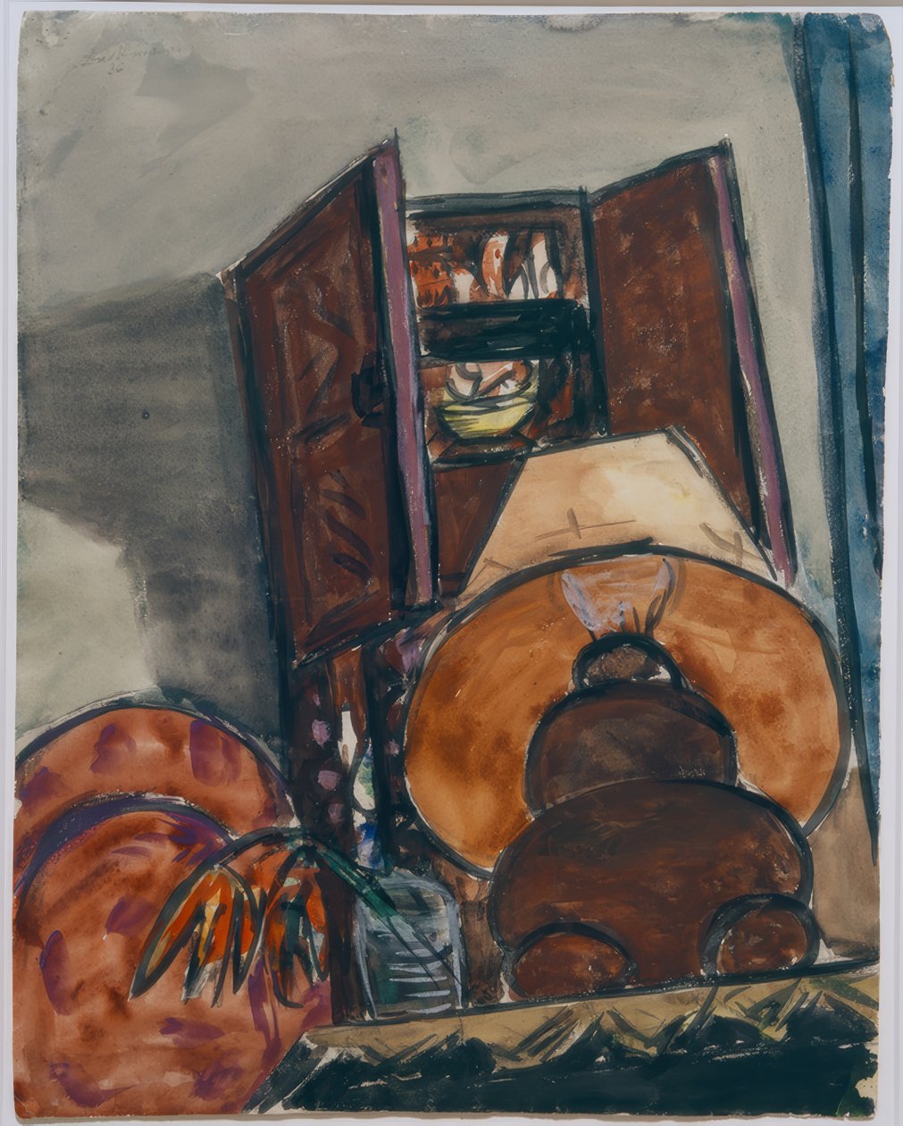 Stilleben med en lampa av Max Beckmann