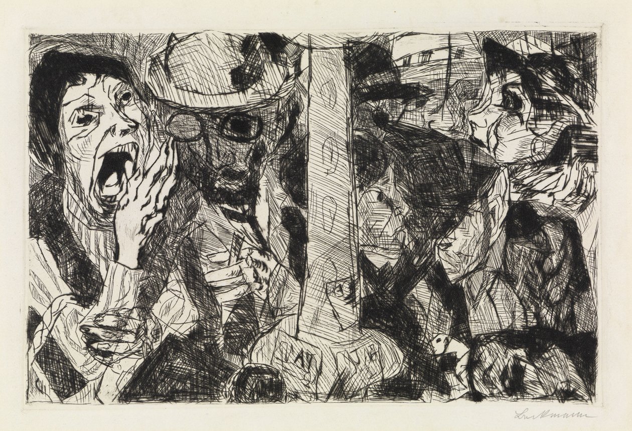 Gata II av Max Beckmann