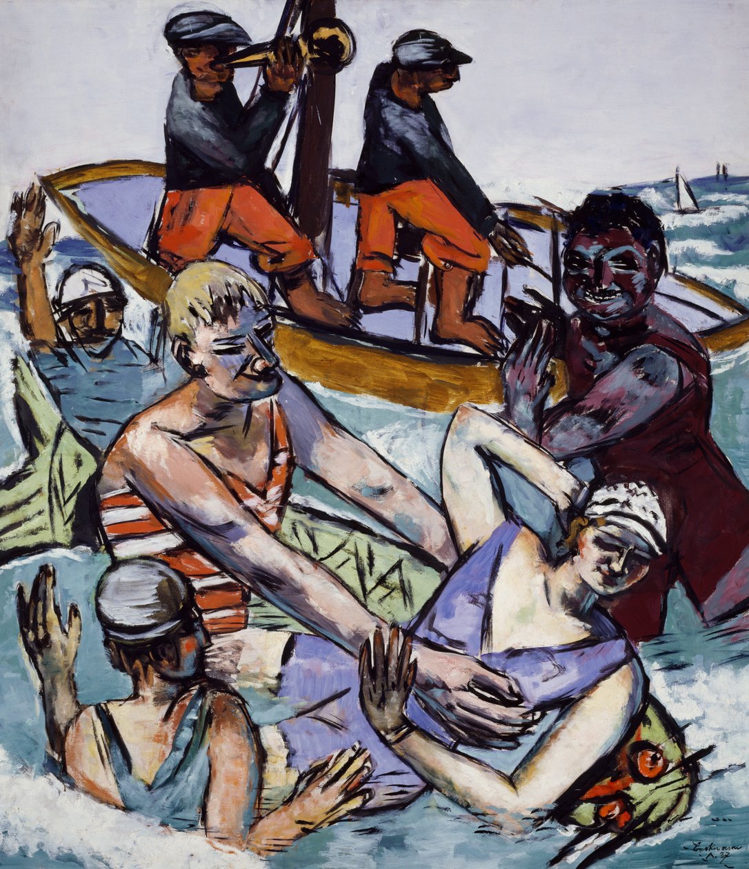 Bad i augusti av Max Beckmann