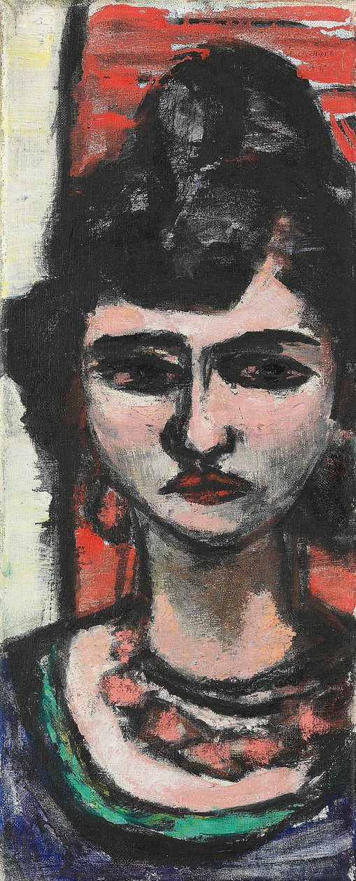 イタリアの女性; イタリア語 スウェーデン語 av Max Beckmann