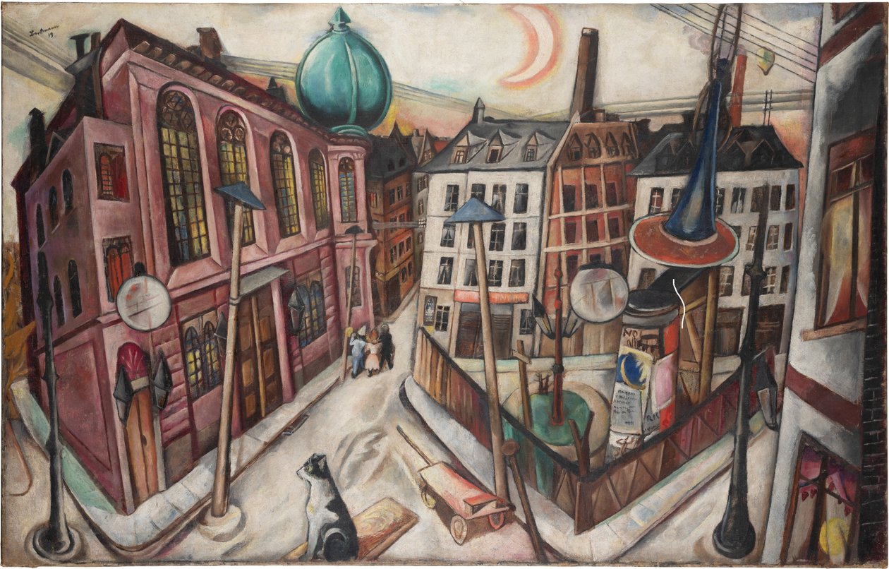 Synagogan i Frankfurt am Main av Max Beckmann