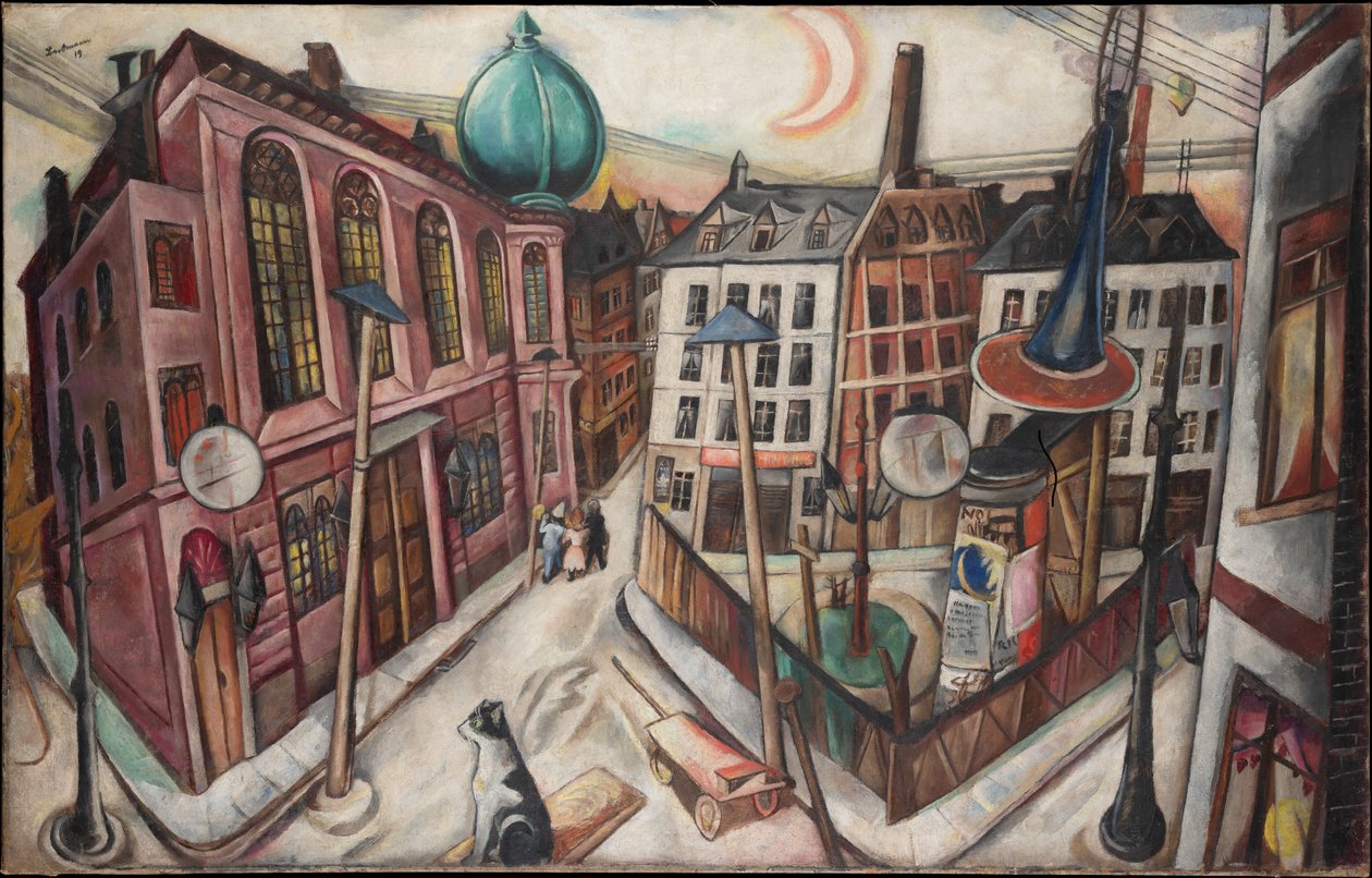 Synagogan i Frankfurt am Main av Max Beckmann