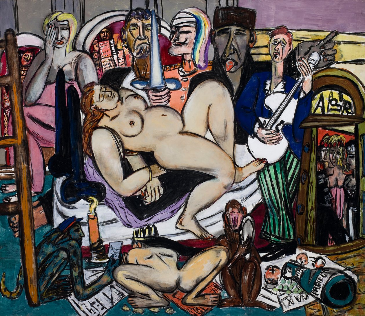 Staden (Stadsnatt) av Max Beckmann