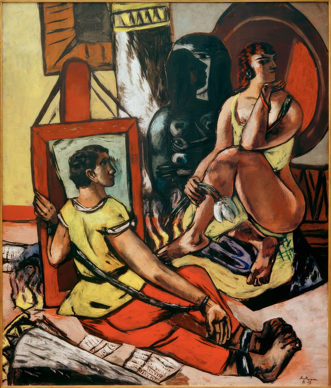 Frestelse (St Antonius frestelse) av Max Beckmann
