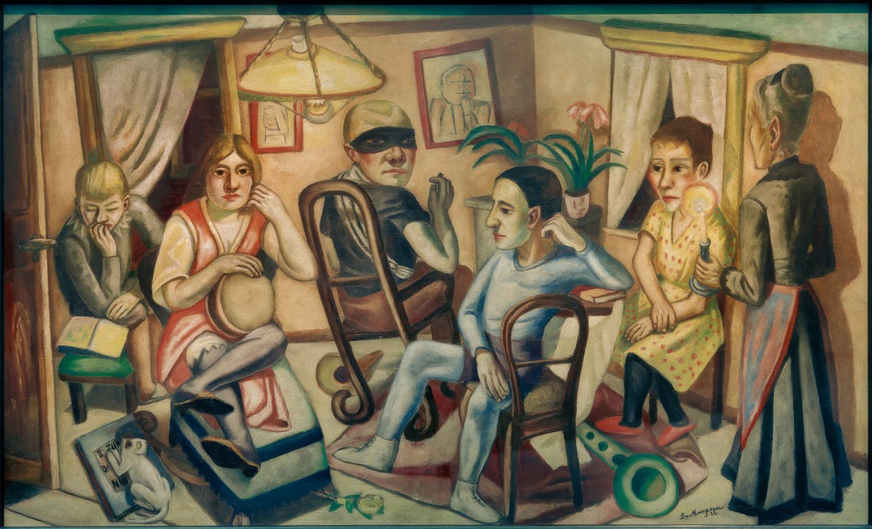 Innan maskeradbalen av Max Beckmann