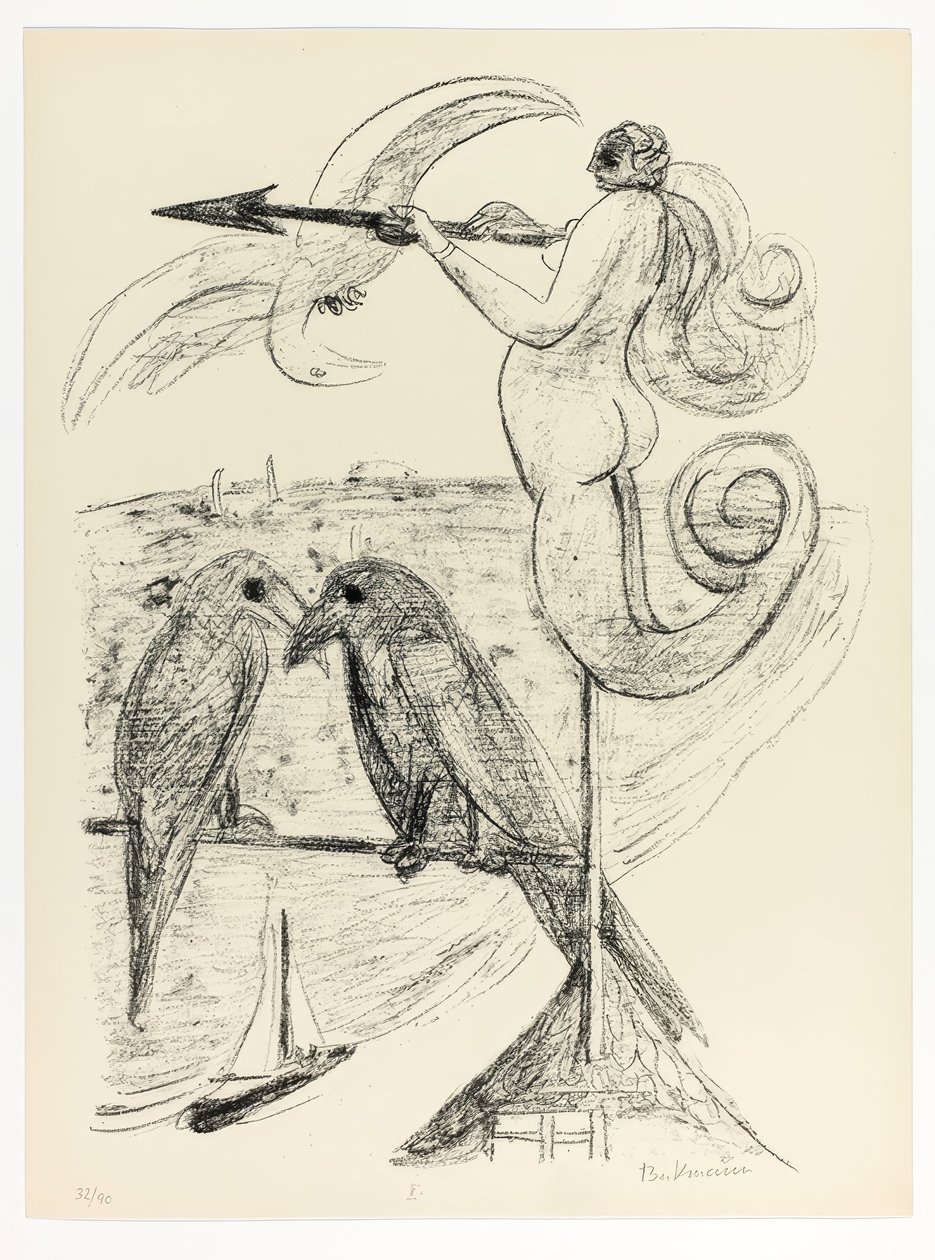 Weather-Vane, tallrik två från Day and Dream av Max Beckmann