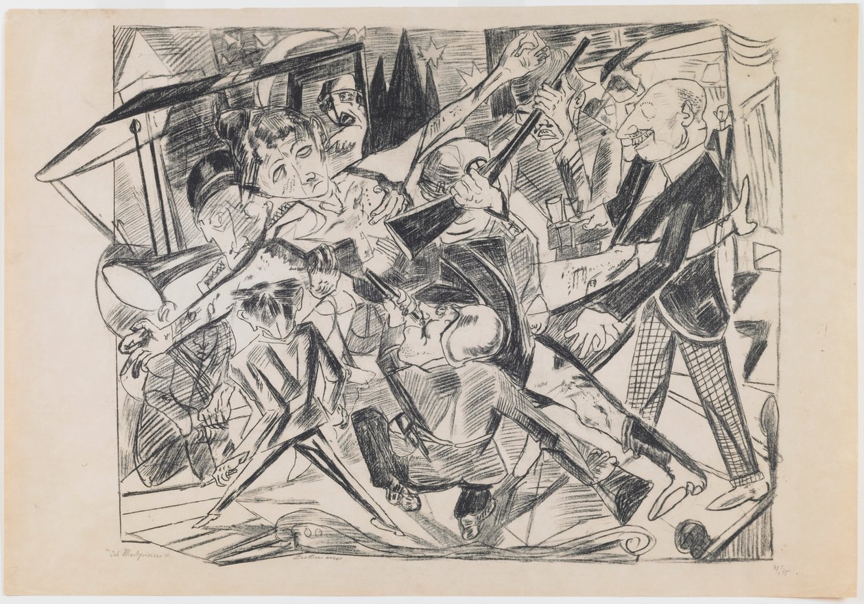 plåt 4: Martyrskap av Max Beckmann