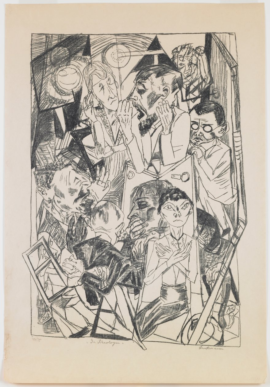 skylt 6: Ideologerna av Max Beckmann