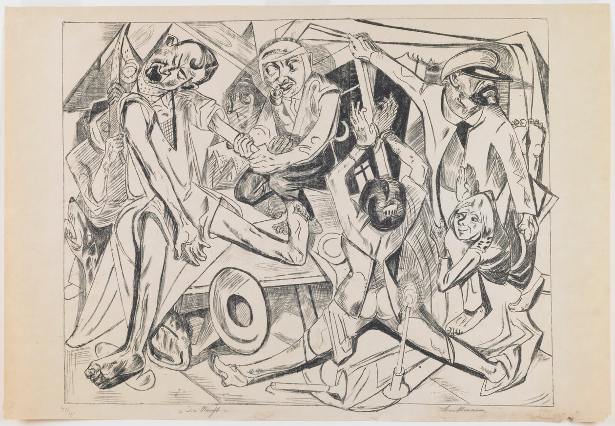 skylt 7: Natt av Max Beckmann