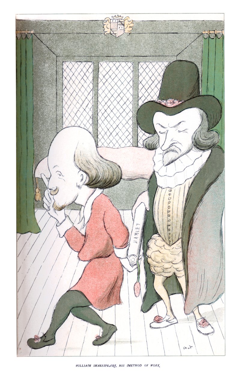 William Shakespeare, Hans arbetsmetod, 1904. av Henry Maximilian Beerbohm