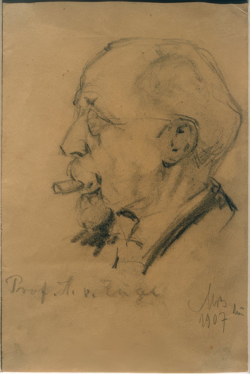 Porträtt av Heinrich von Rein av Max Bergmann