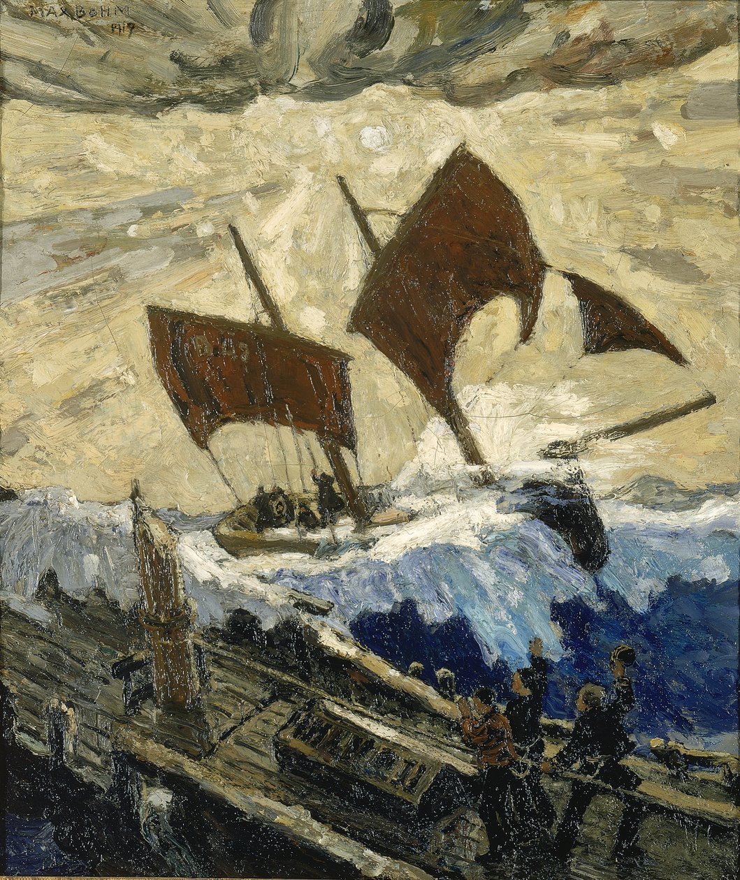 En incident på Engelska kanalen, 1919. av Max Bohm