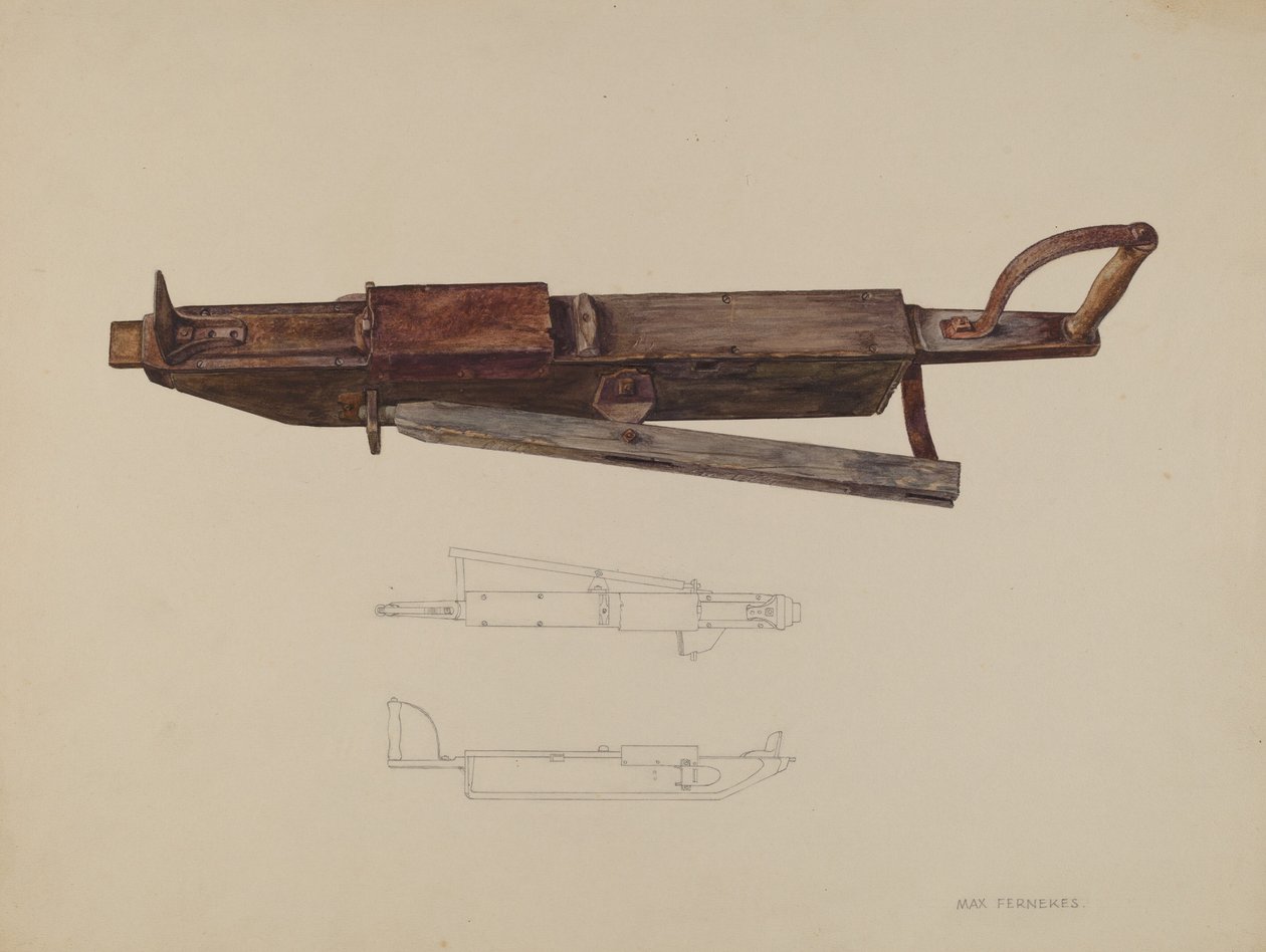 Majsplanterare, ca. 1938. av Max Fernekes