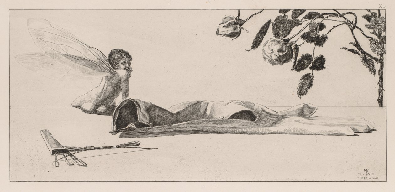 En handske: Amor av Max Klinger